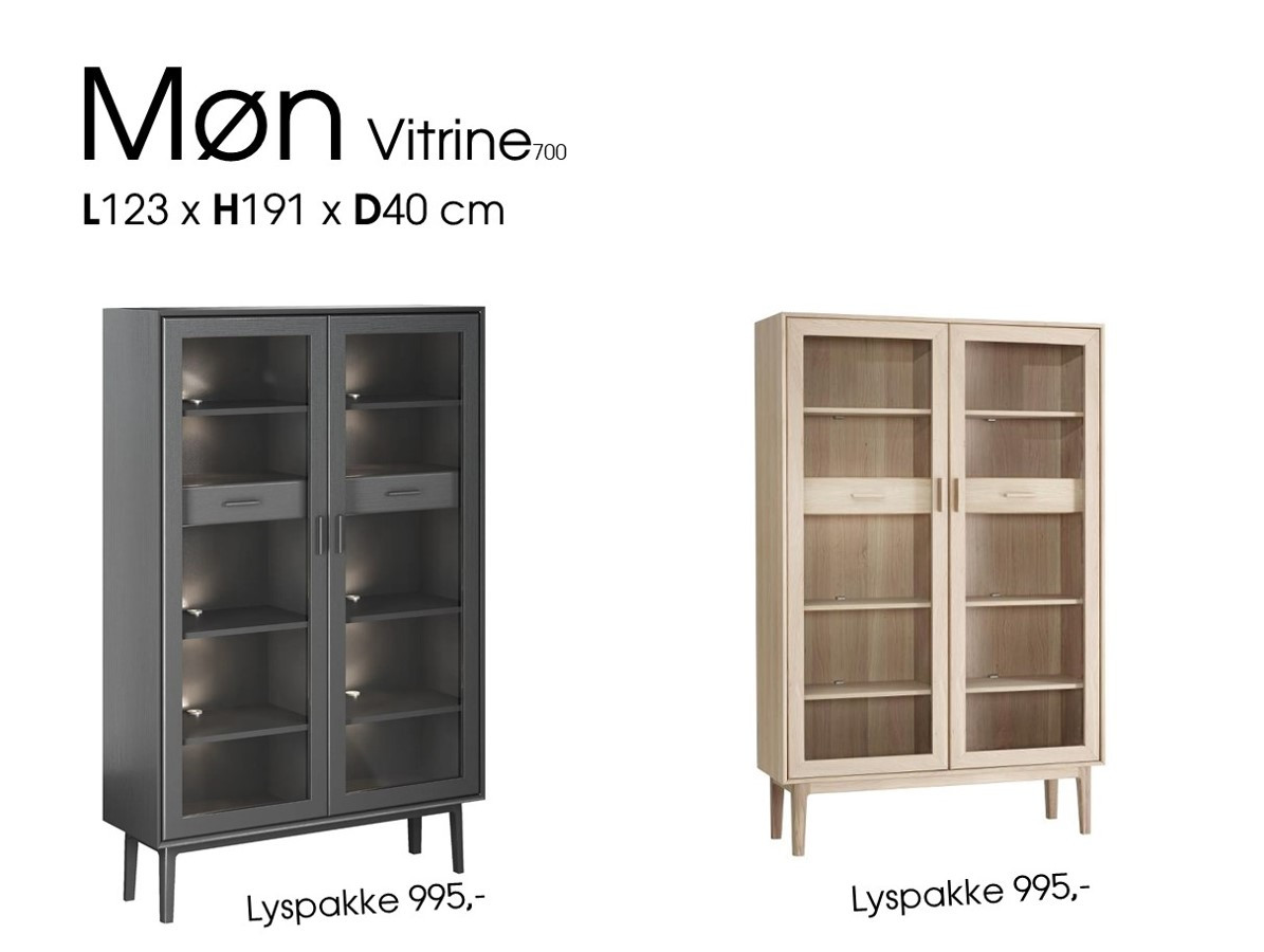 Møn 700 Vitrineskab